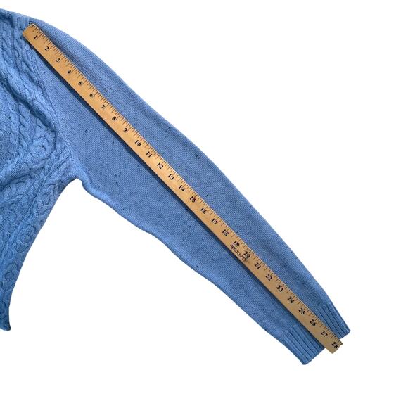 Croft & Barrow Blue Cable Knit Women’s XL – Cotton Blend Holiday Sweater - Picture 7 of 12